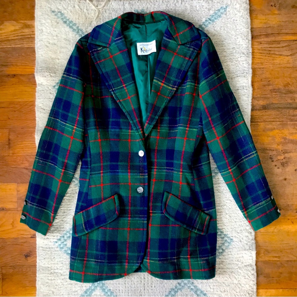 Vintage Plaid Blazer